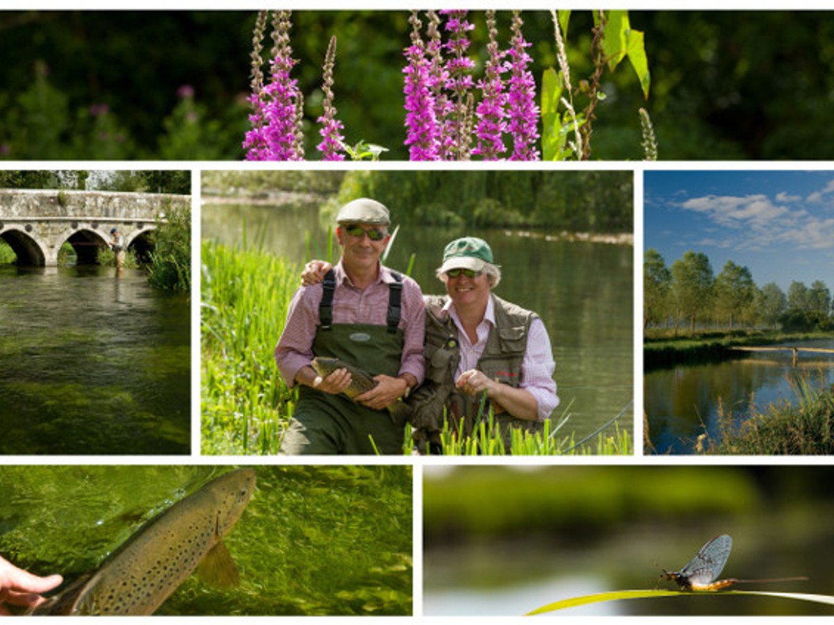 Collage of pictures of fishing agent Fishing Breaks