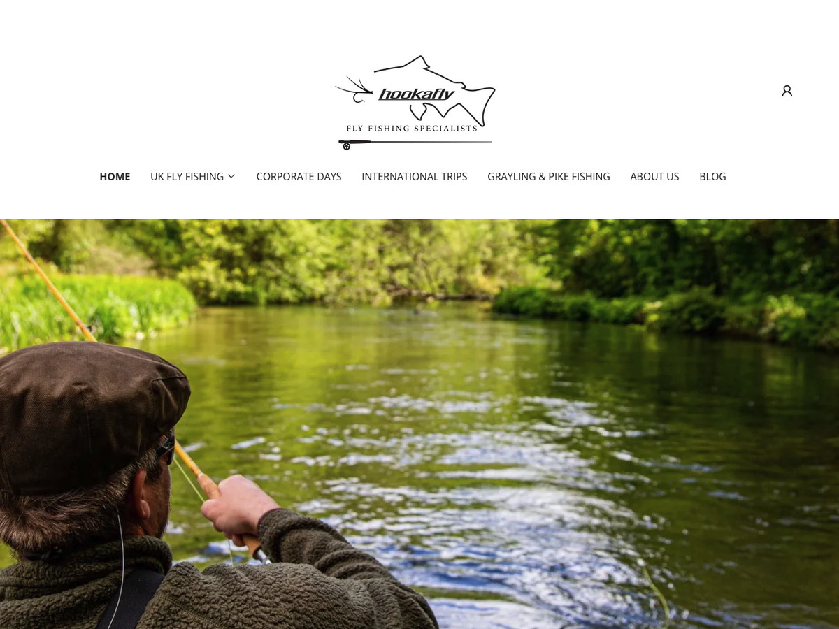 Screenshot of the website of hookafly