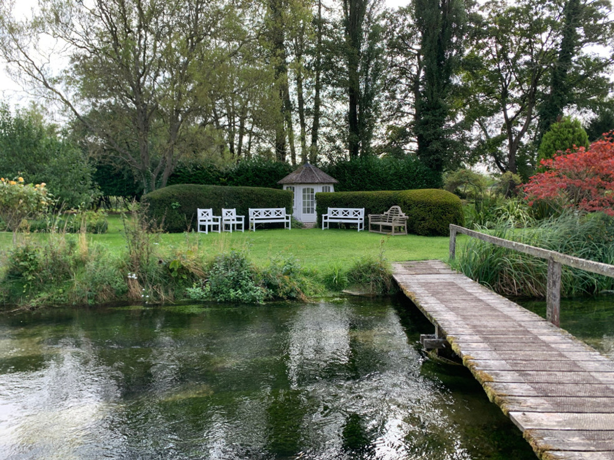 View of the Whitchurch Fulling Mill fishing beat on the River Test