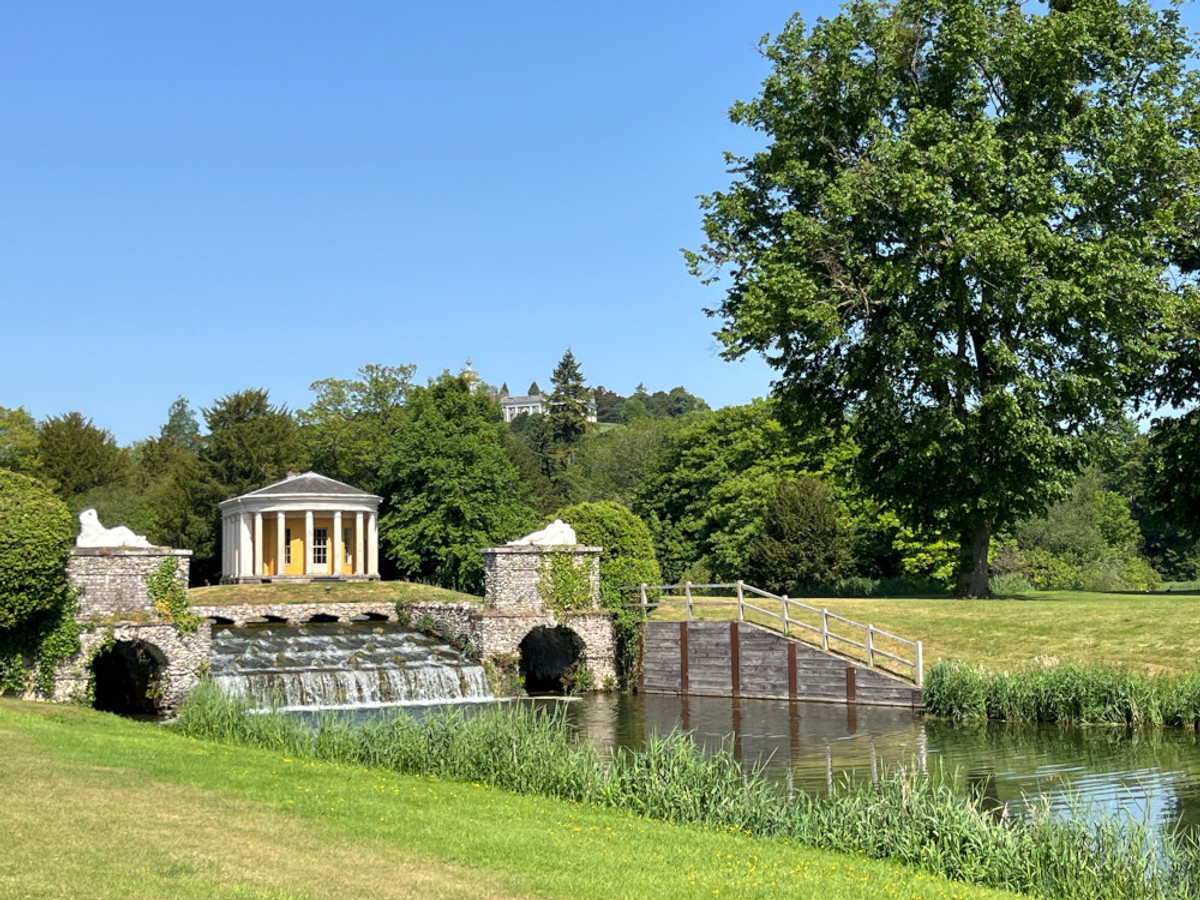 View of the West Wycombe Park fishing beat on the River Wye