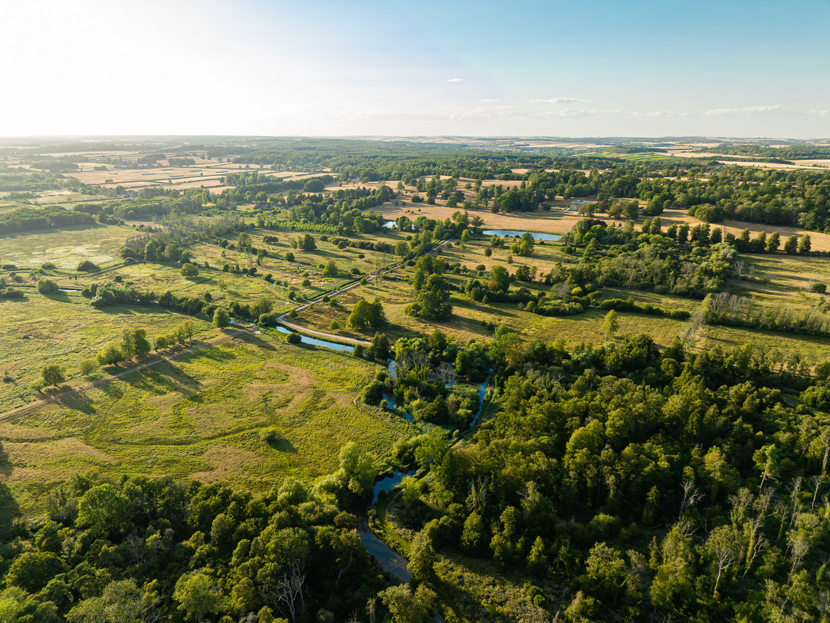 Arial view of Benham Park